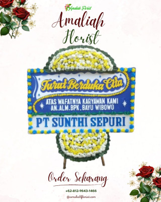 Papan Bunga Duka di Bojong Gede