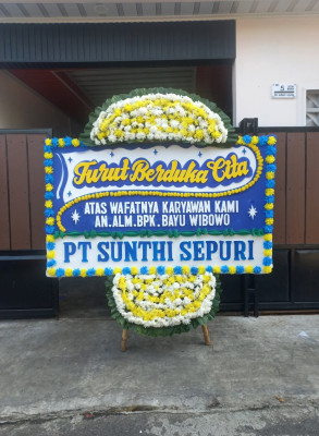 Papan Bunga Duka di Bojong Gede