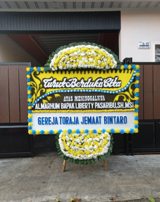 Papan Bunga Duka di Bojong Gede