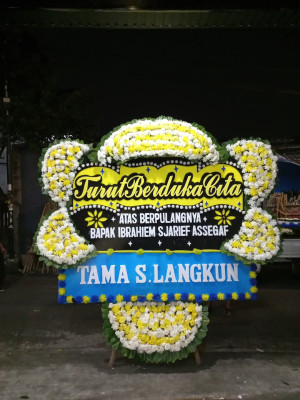 Papan Bunga Duka di Bojong Gede